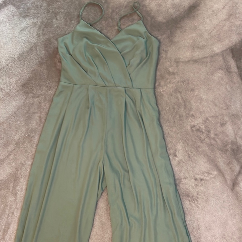 Sage green jumpsuit